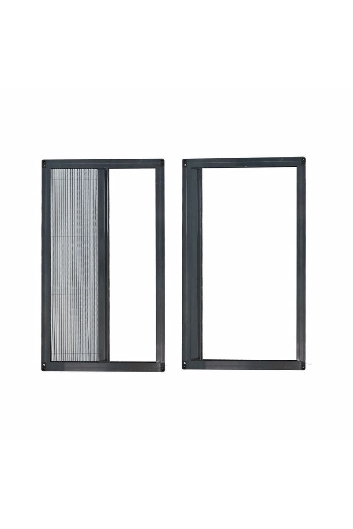 SARPAŞ Pileli Plise Akordiyon Sineklik 80-100x00-160 Cm Antrasit