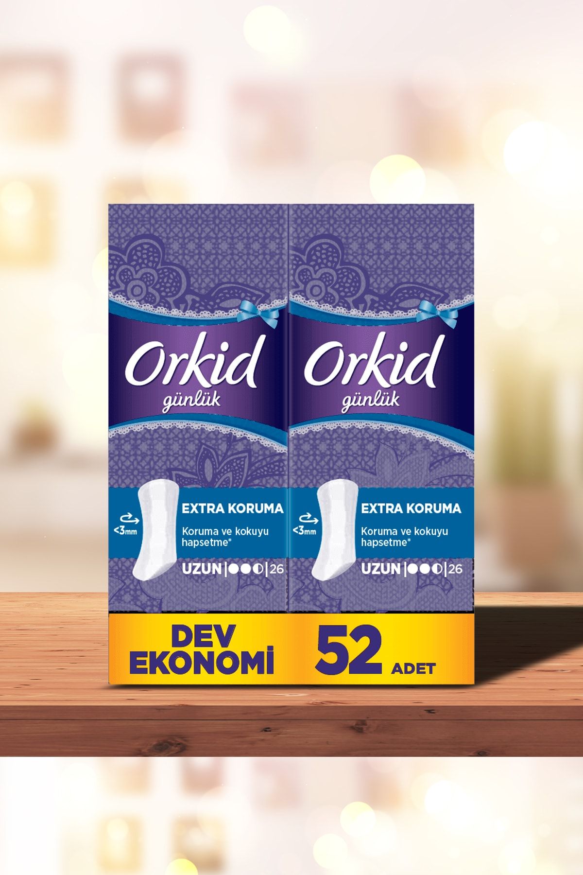 Orkid Extra Koruma Uzun Günlük Ped 52 Adet