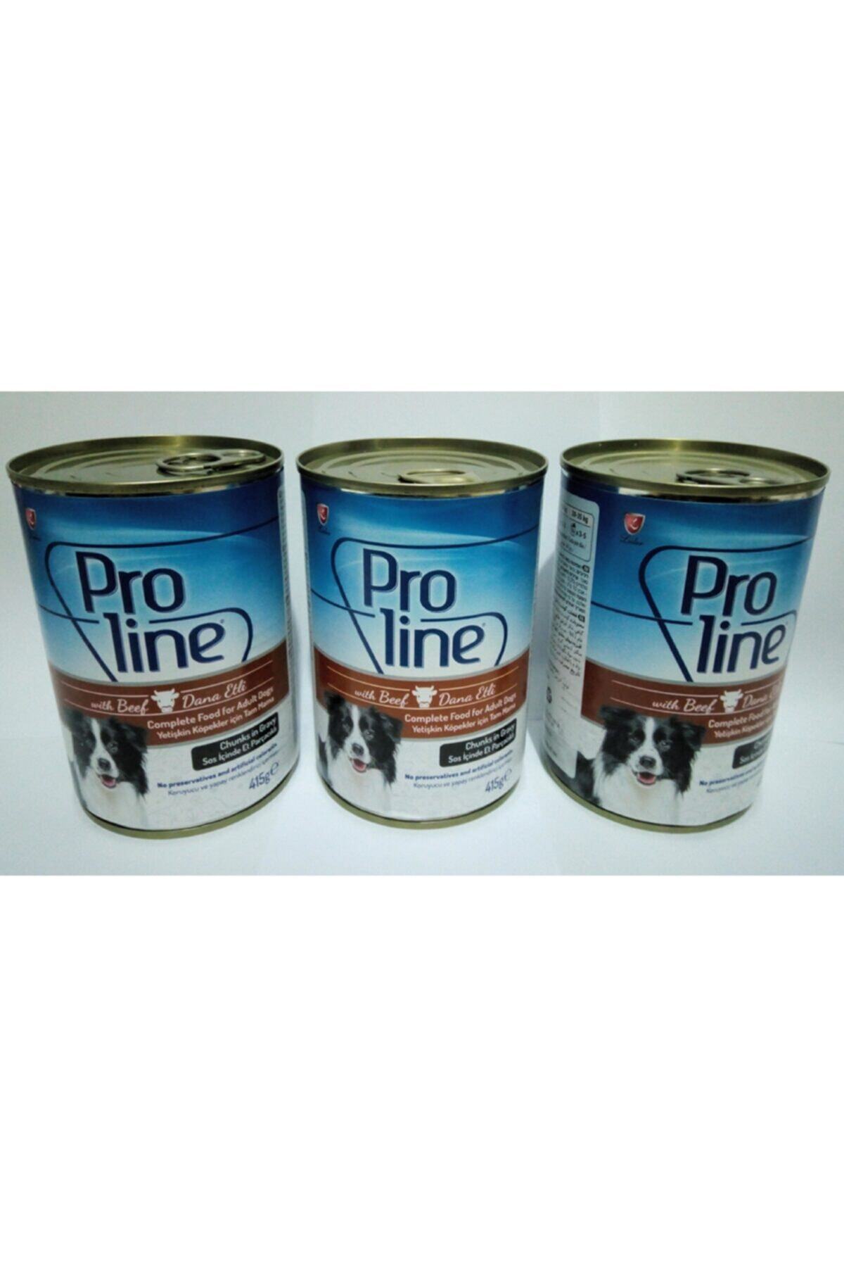 Pro Line Proline Köpek Konserve Dana Etli Sos Içinde 415 Gr_3 Adet