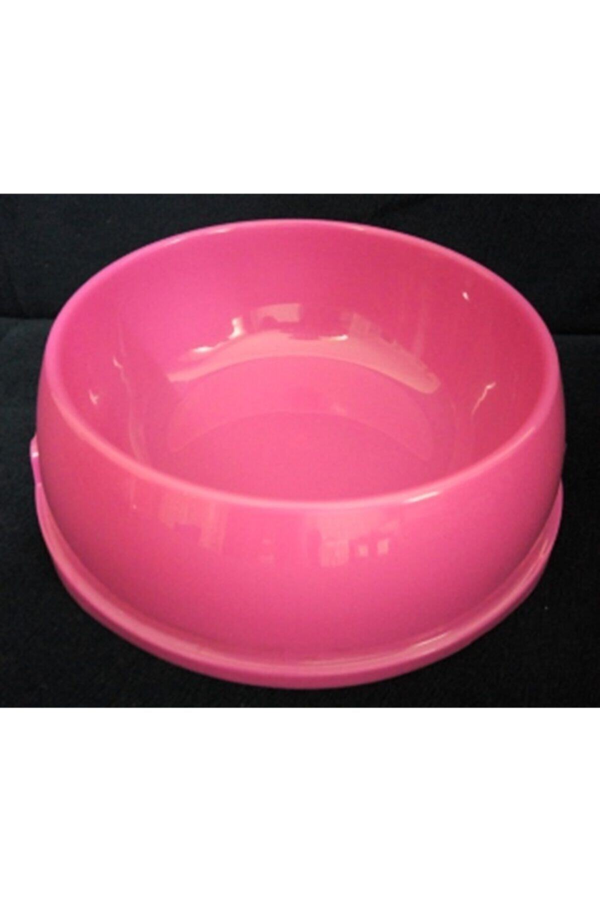 Pet Style Köpek Mama Kabı Büyük Boy Plastik Pembe Taban Çap: 25 Cm Ağız Çap: 21 Cm