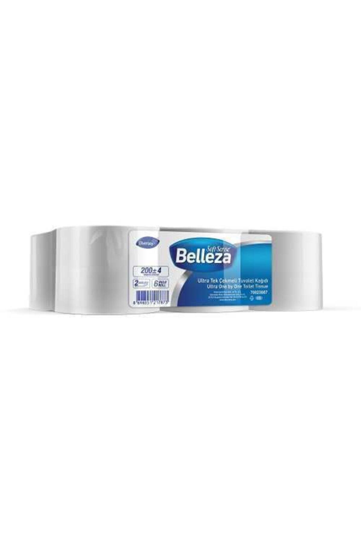 BELLEZA Endüstriyel Tuvalet Kağıdı Ultra Tek Çekmeli 200m 6lı