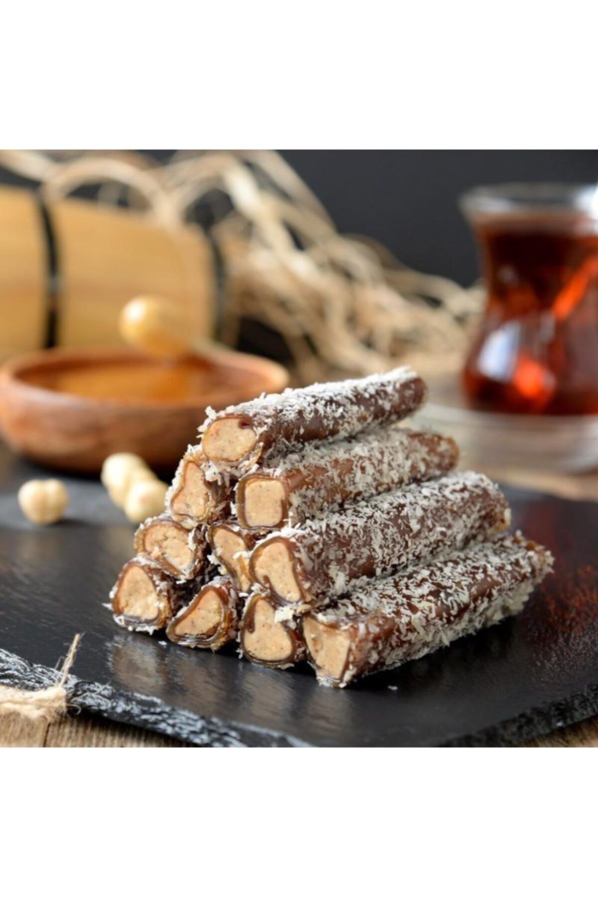 Meşhur dibek kahve evi Kalem Sarma Pestil Fındık Ezmeli 250 Gr