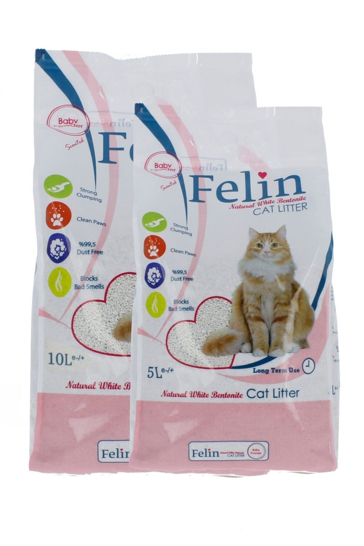 Felin 10 L X 2 Paket Bebe Pudrasi Kedi Kumu Kargo Bedava Trendyol