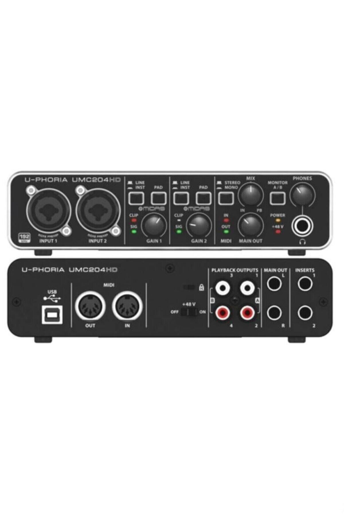 Behringer Umc204hd 2 Giriş 4 Çıkış Usb Stüdyo Ses Kartı