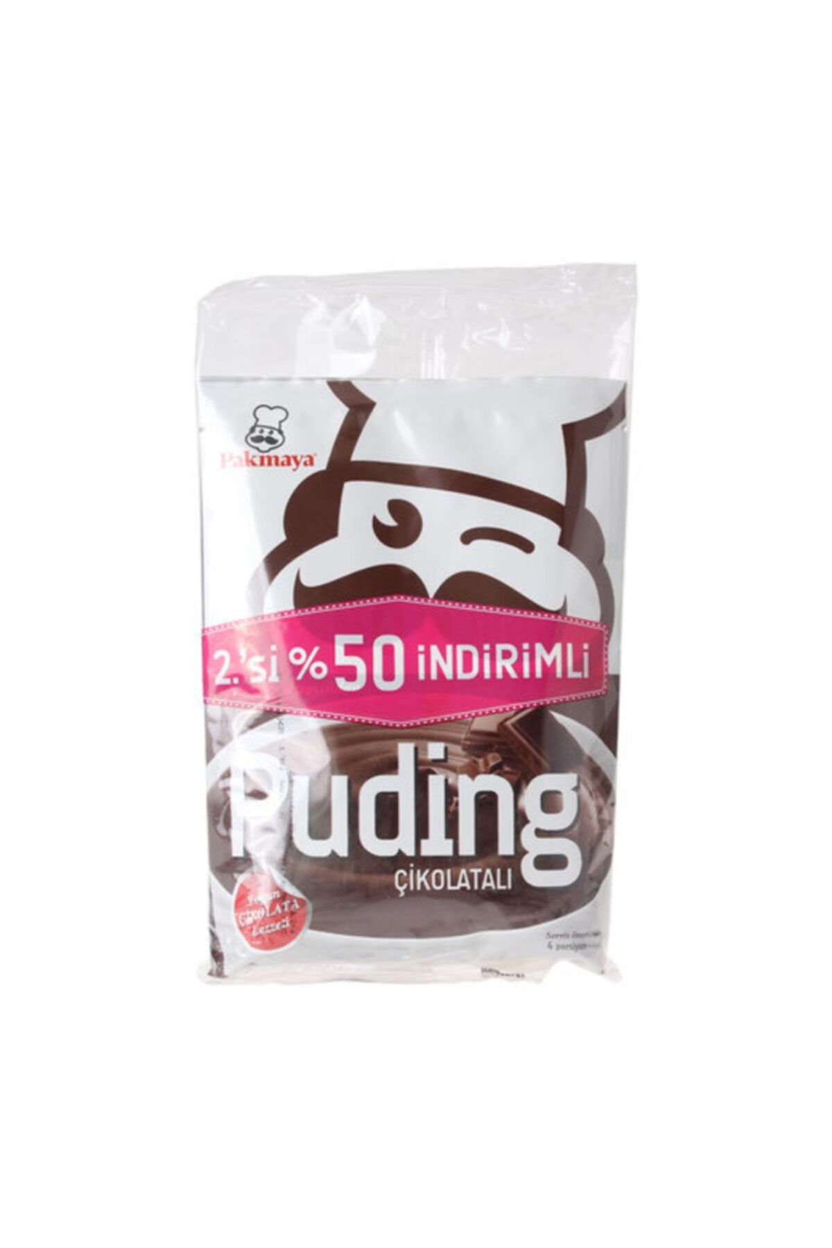 Pakmaya Çikolatalı Toz Puding 2'li Paket 115 gr
