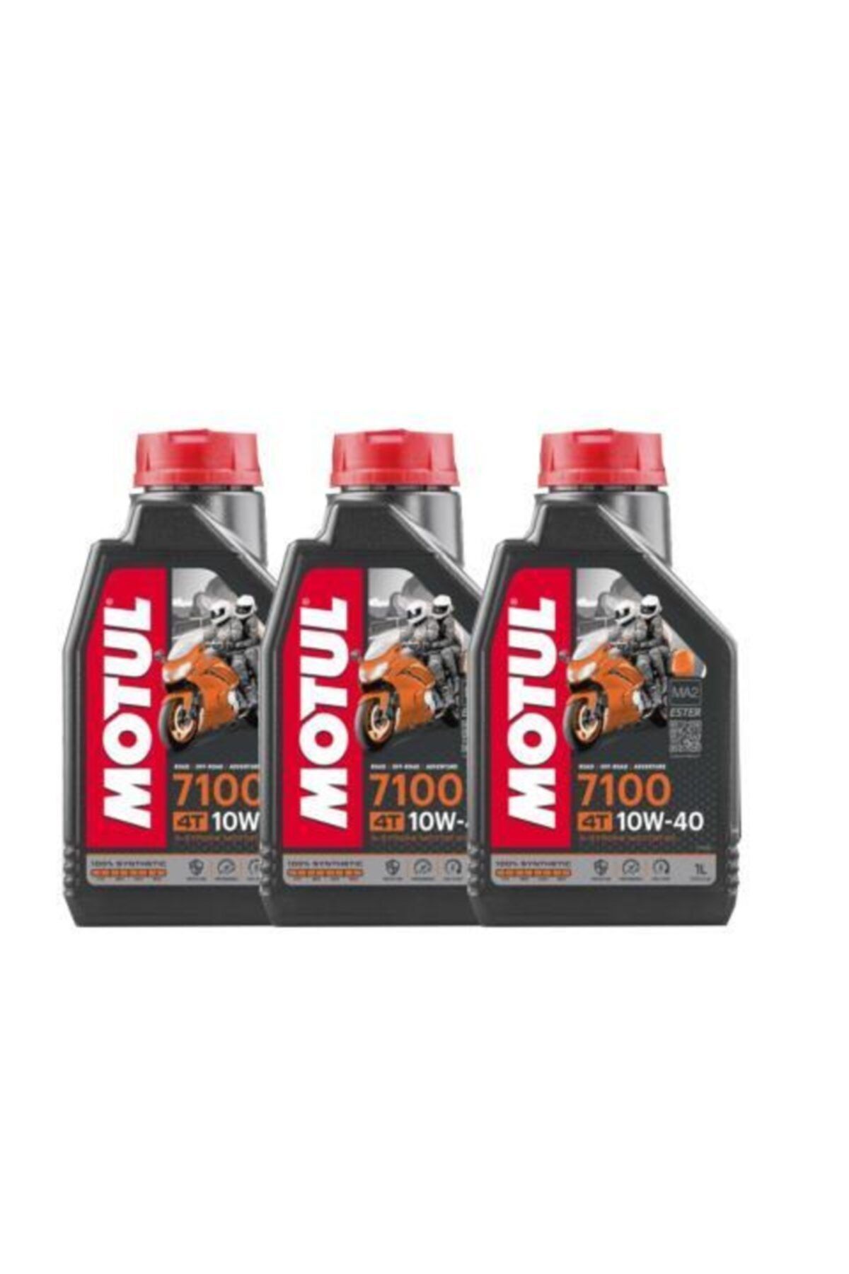 Motul 7100 10w40 1lt %100 Sentetik 4t Motor Yağı 3 Adet