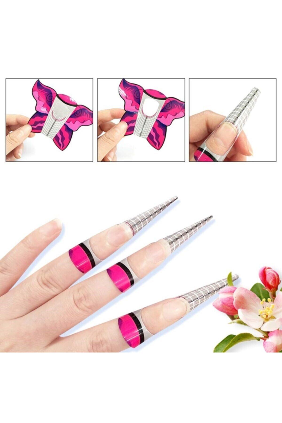 Lashlusion Jel Tırnak Şablonu - 100 Adet