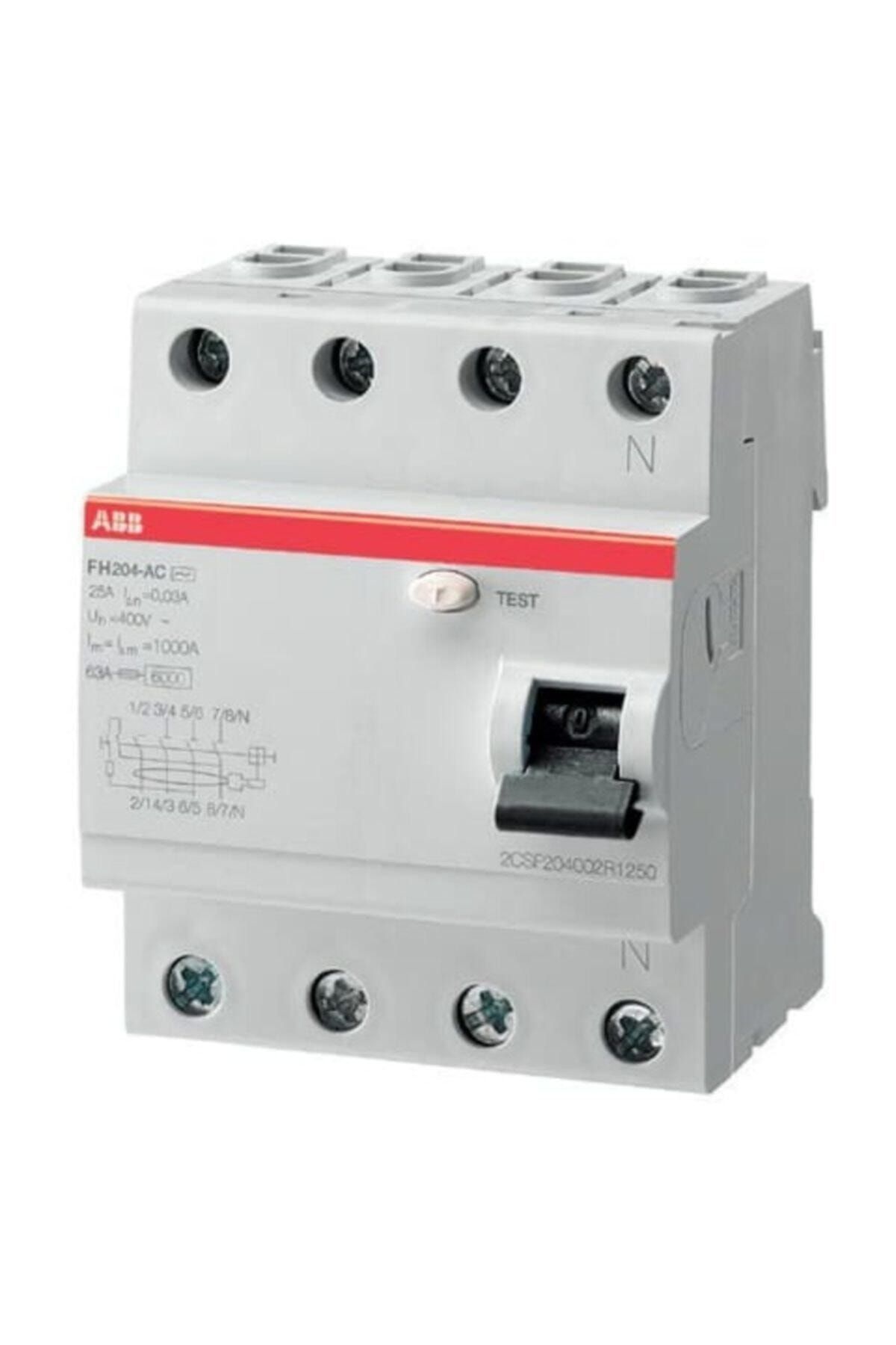 ABB 2csf204003r3250 Kaçak Akım Koruma Rölesi Fh204 Ac-3x25a 300ma