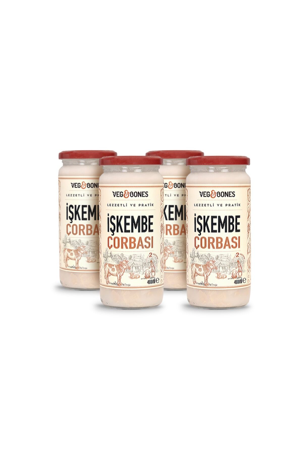 Veg&Bones Işkembe Çorbası 480 ml X 4 Adet