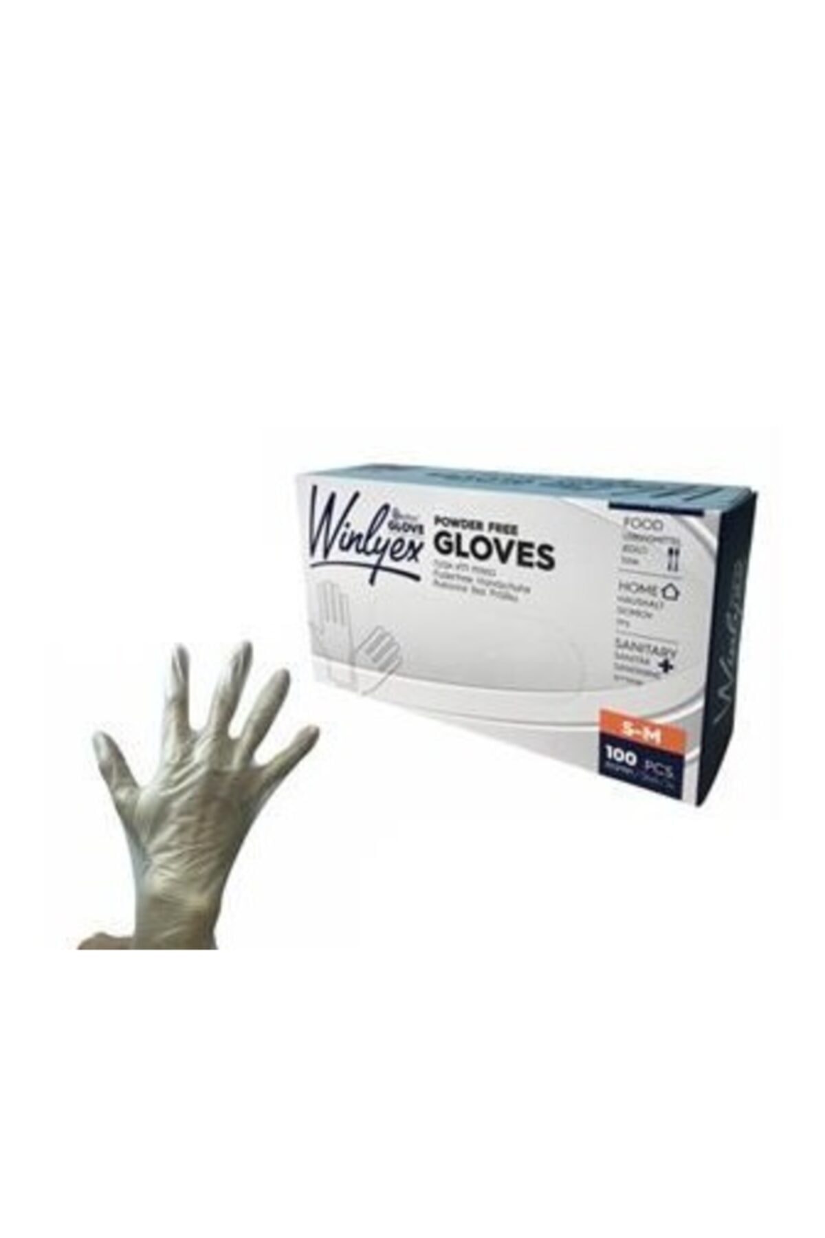 Reflex Glove Powder Free Winlyex Şeffaf Eldiven S-m Beden
