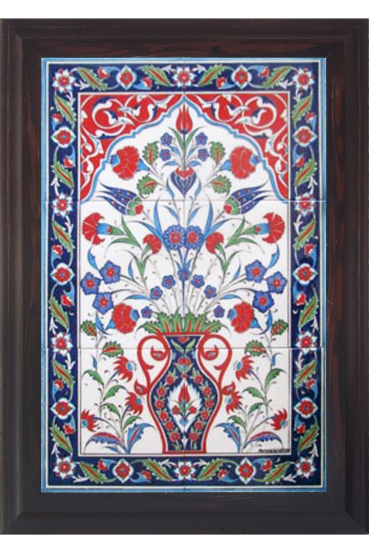 Armada Çini 40x60 Cm Ed 511 Saksılı Eldekoru Çini Pano