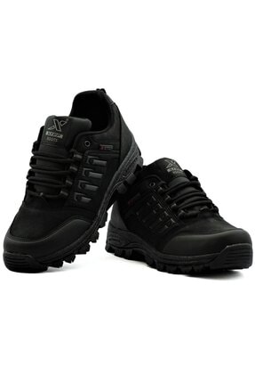 Erkek Siyah Trekking Kısa Bot Soğuga Dayanıklı Büyük Numara (45-46-47) Image 1