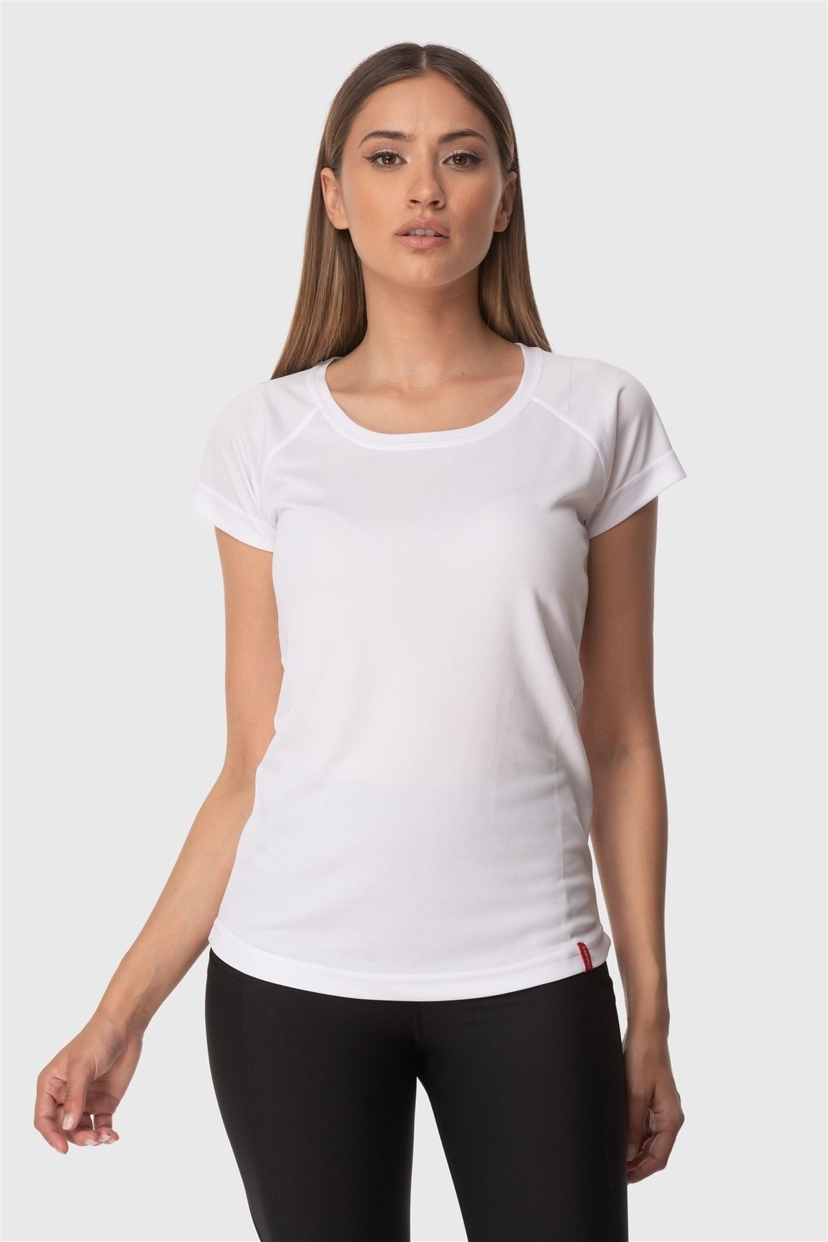 Superstacy Kadın Beyaz Spor Tshirt
