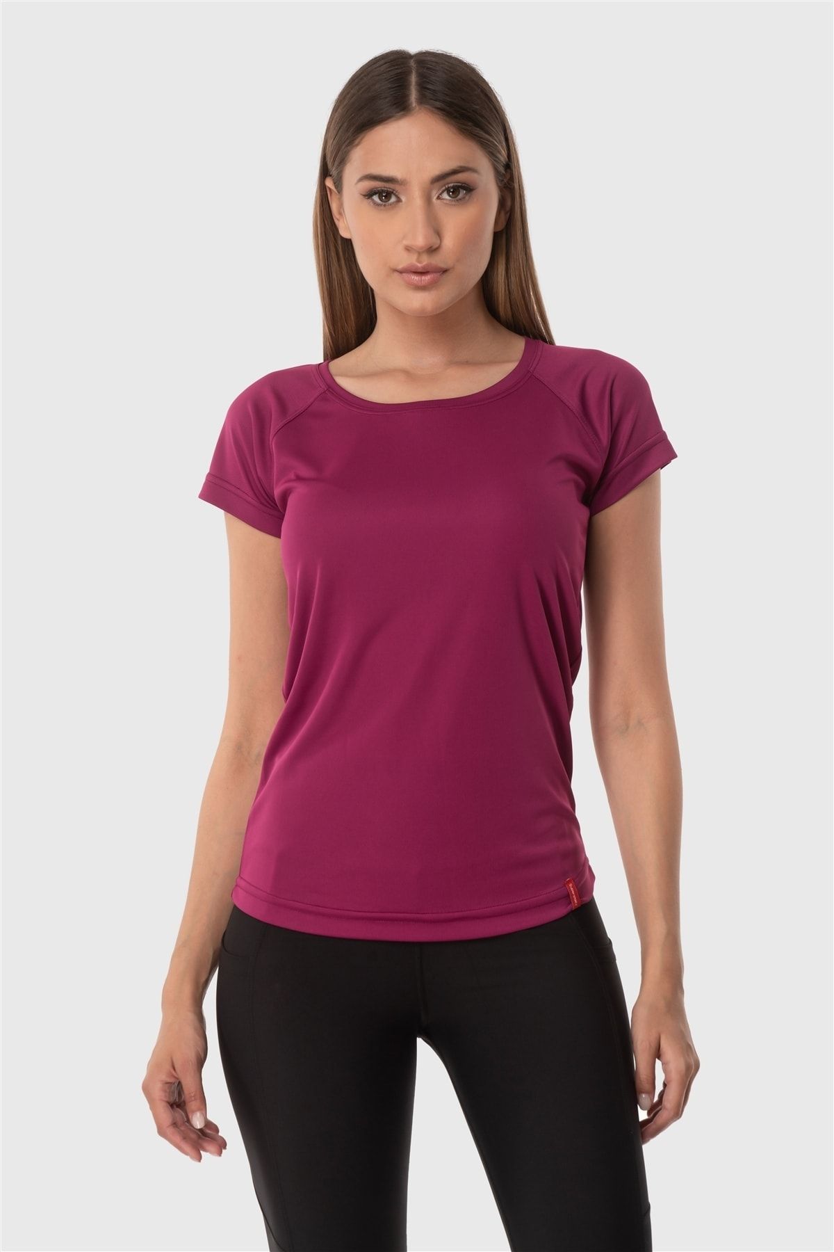 Superstacy Kadın Mor Spor Tshirt