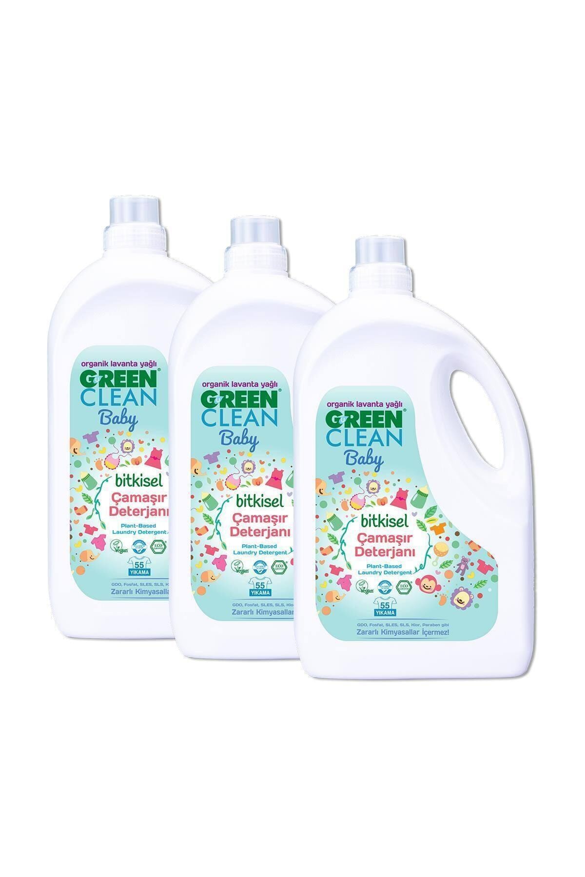 Green Clean Çamaşır Deterjanı 2750 Ml 3'lü Set