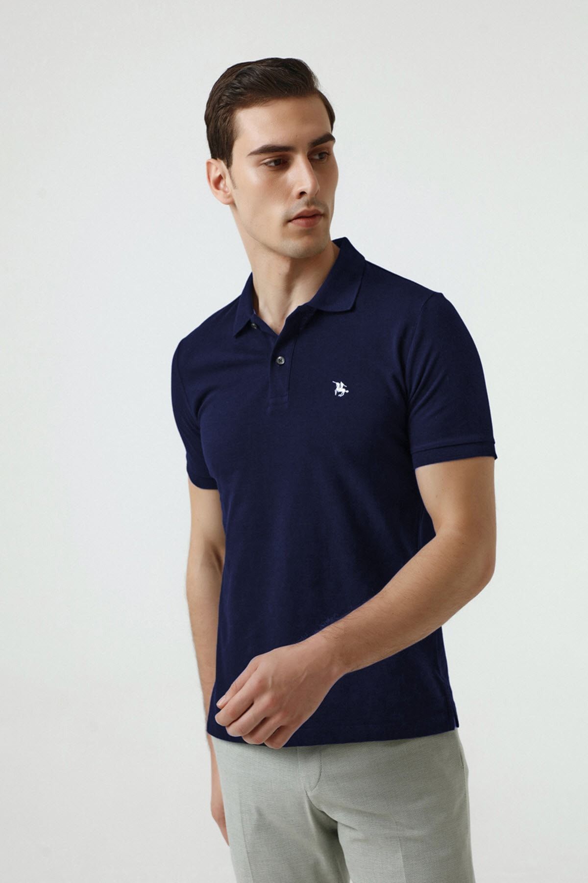 D'S Damat DS DAMAT T-SHIRT (Regular Fit) LACİVERT RENK