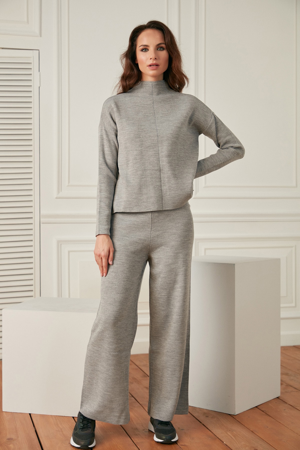 GÜLSELİ Örme Triko Ikili Takım