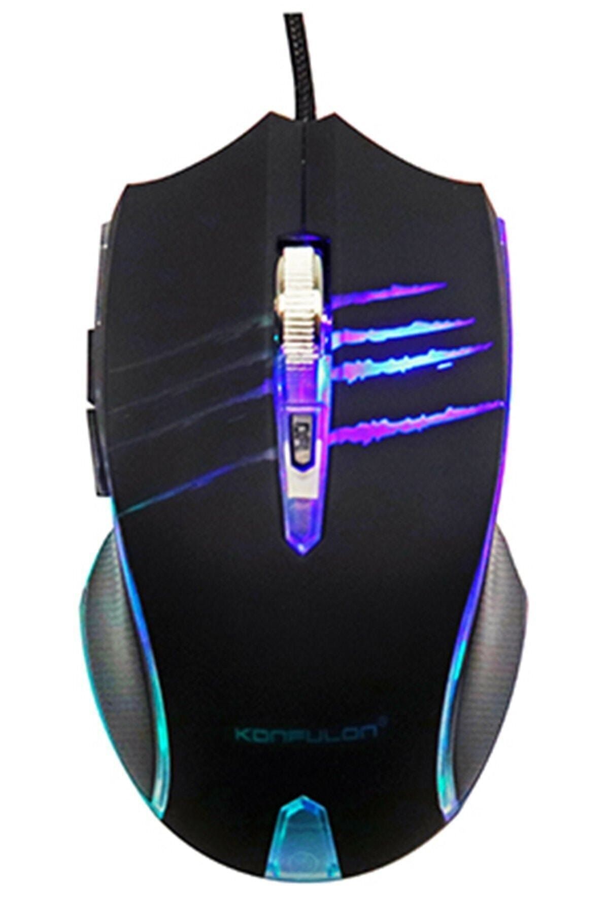 BLUPPLE P1 Rgb Işıklı Gamer Oyuncu Optik Mouse Led Logolu Siyah Oyun Faresi Pc Bilgisayar Uyumlu