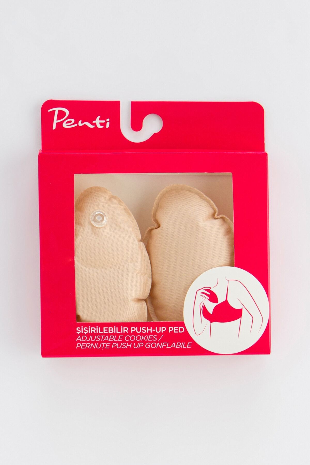 Penti Kadın Bej Şişirebilir Push Up Ped