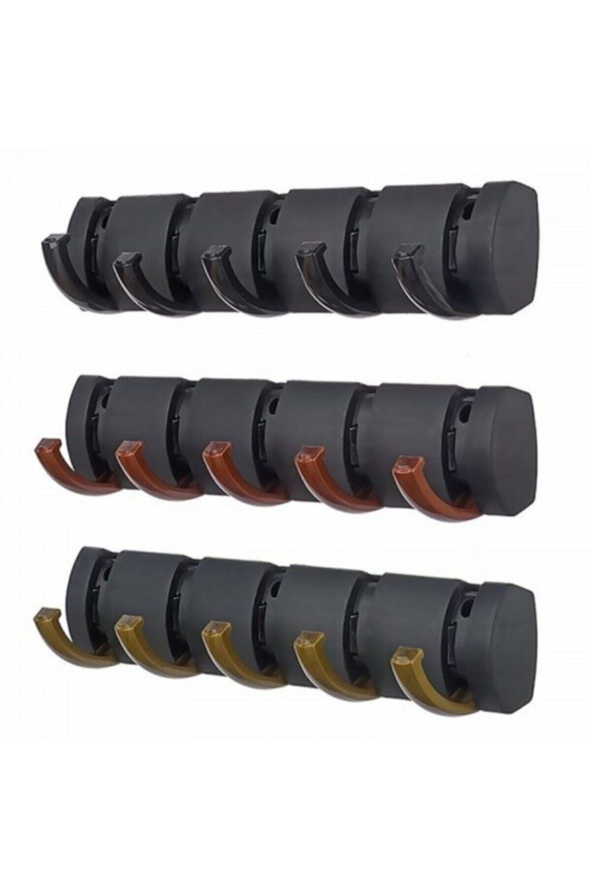 pembeinci Kapı Askı 5 Lı Lunıa Duvar Askı