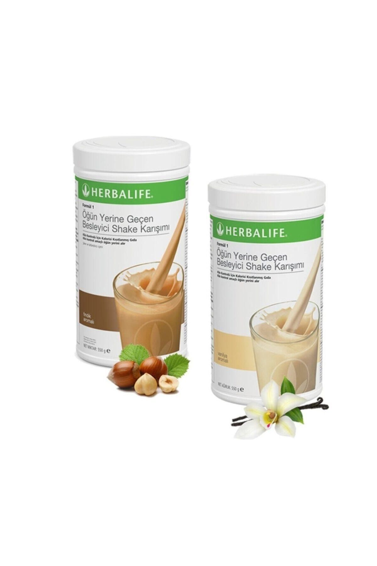 Herbalife Besleyici Shake Karışımı Formül 1 Fındık 550g 1 Vanilya 550g