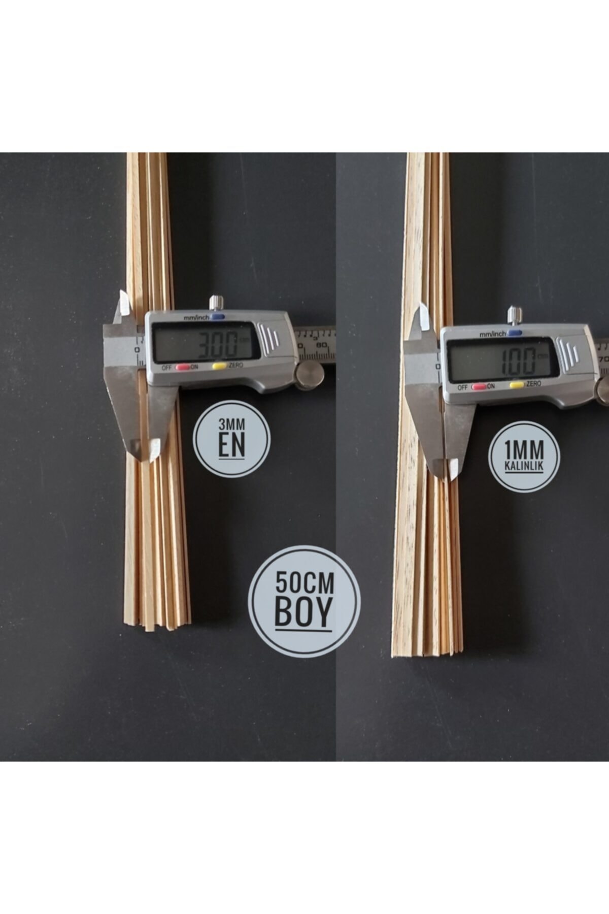 Özdemir Mobilya Ayous Ahşap Maket Çıtası 3mmx1mmx500mm 10adet