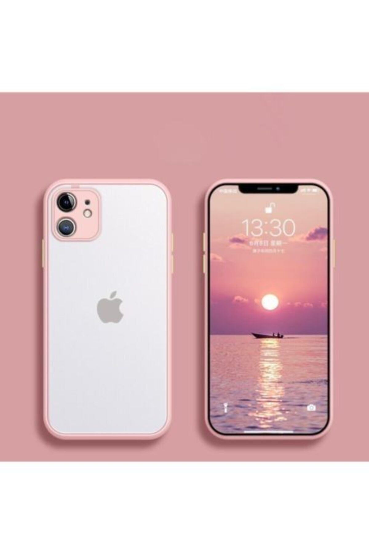 emybox Iphone 11 6.1 Inç Uyumlu Kamera Lens Korumalı Arkası Mat Silikon Telefon Kılıfı
