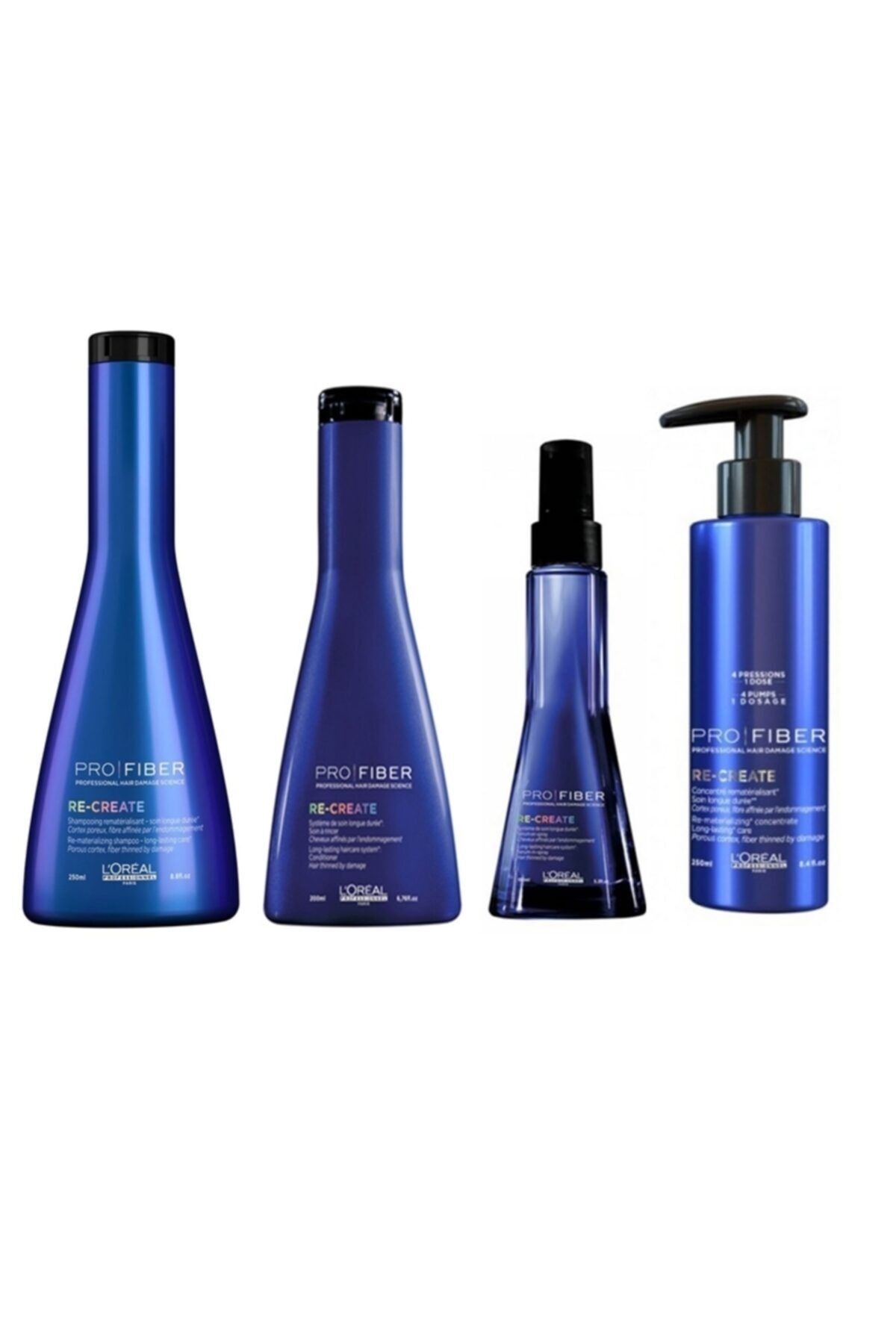 L'oreal Professionnel Pro Fıber Re-create Şampuan Krem Serum Bakım Kürü Set Profiber