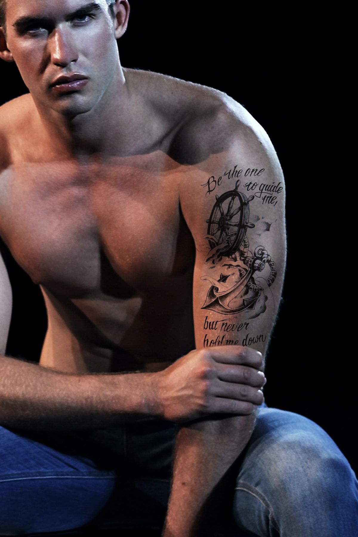 takistir unisex siyah gercekci gecici denizci capa dovme tattoo fiyati yorumlari trendyol