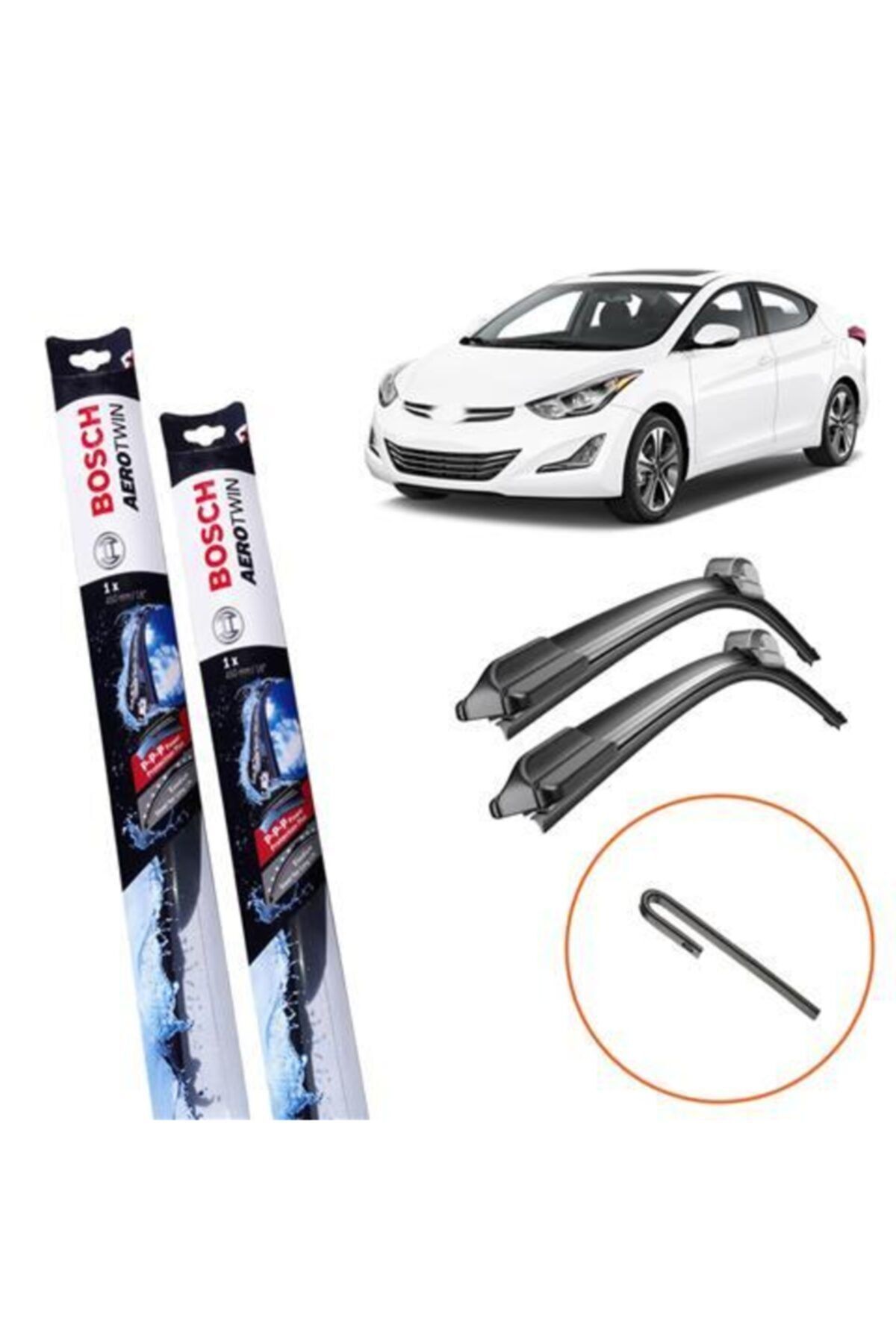 Bosch Hyundai Accent Blue Muz Silecek Takımı Ön Aerotwin 2012-2020