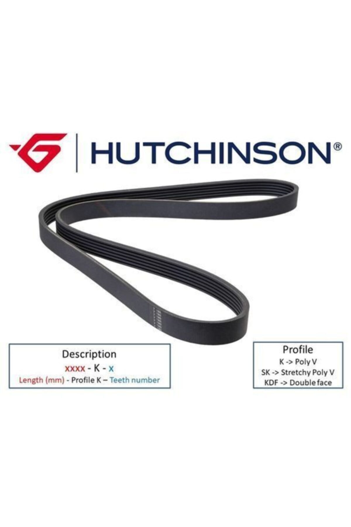 Hutchinson (1792 K 7) Kanallı Kayış Master-movano-lgn Iı G9u 2.5dcı Klimalı