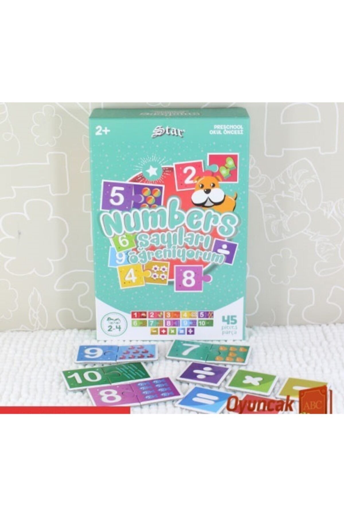 HEK LİFE Sayıları Öğreniyorum Seti Eğitici Kartlar Zeka Kartları Numbers Card