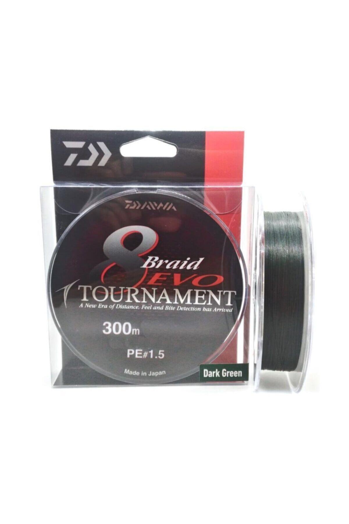 DAIWA Tournament 8 Braid Evo Dark Green Olta Misinası 300mt 0.14 Mm