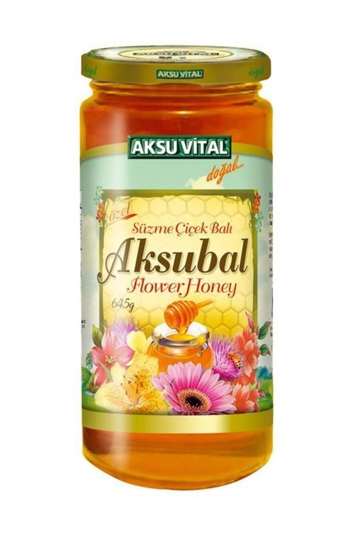 Aksu Vital Aksubal Süzme Çiçek Balı 640gr ''Özel''