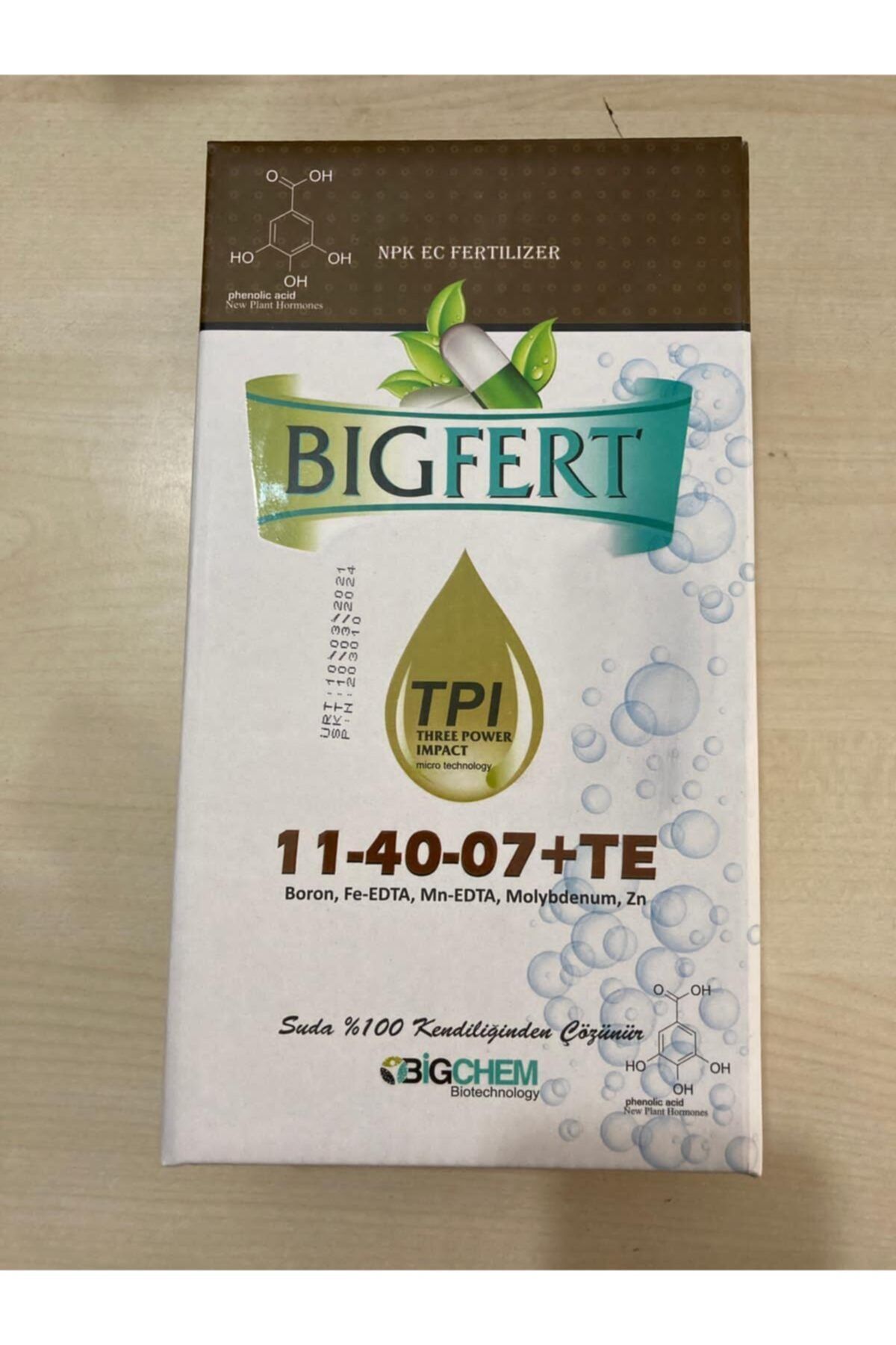 BİGCHEM Fert 11-40-07+te 1 kg Yaprak Gübresi