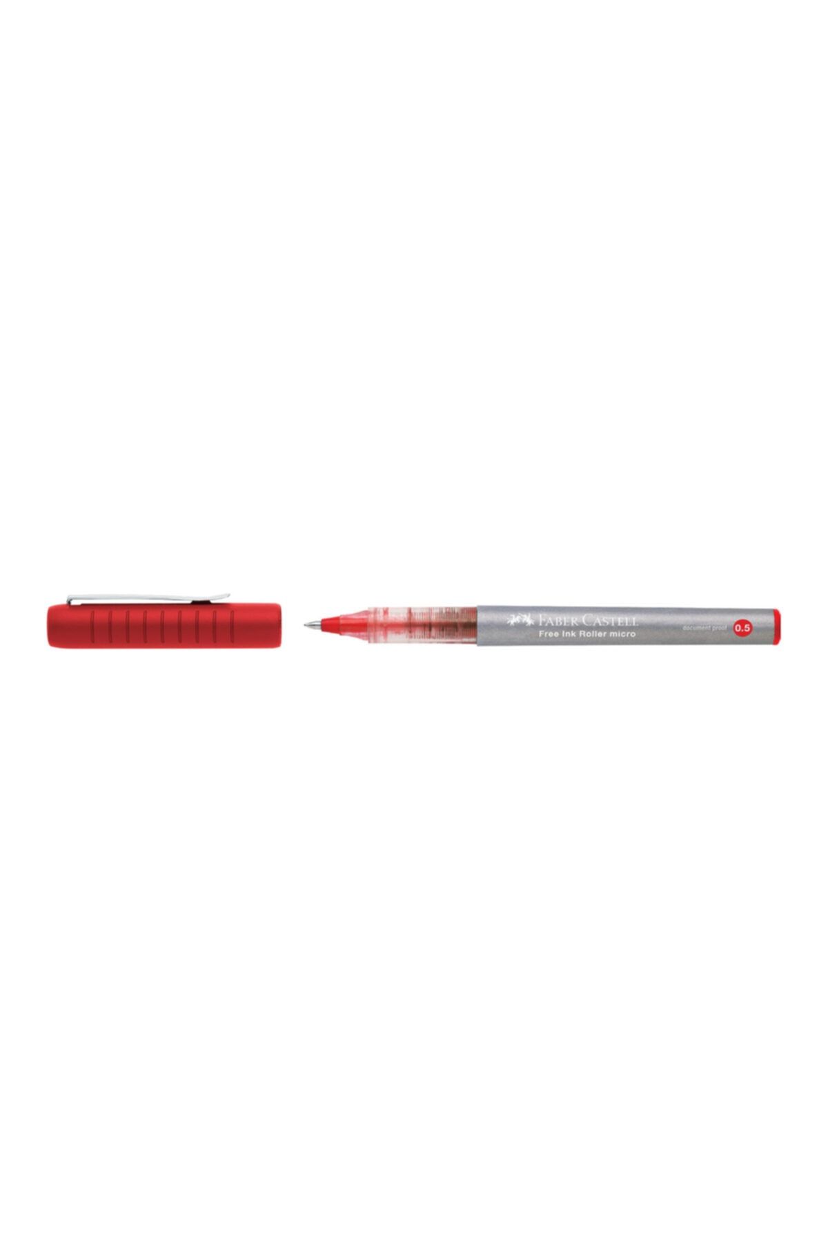 Faber Castell Free Ink Roller Micro Kırmızı 0,5