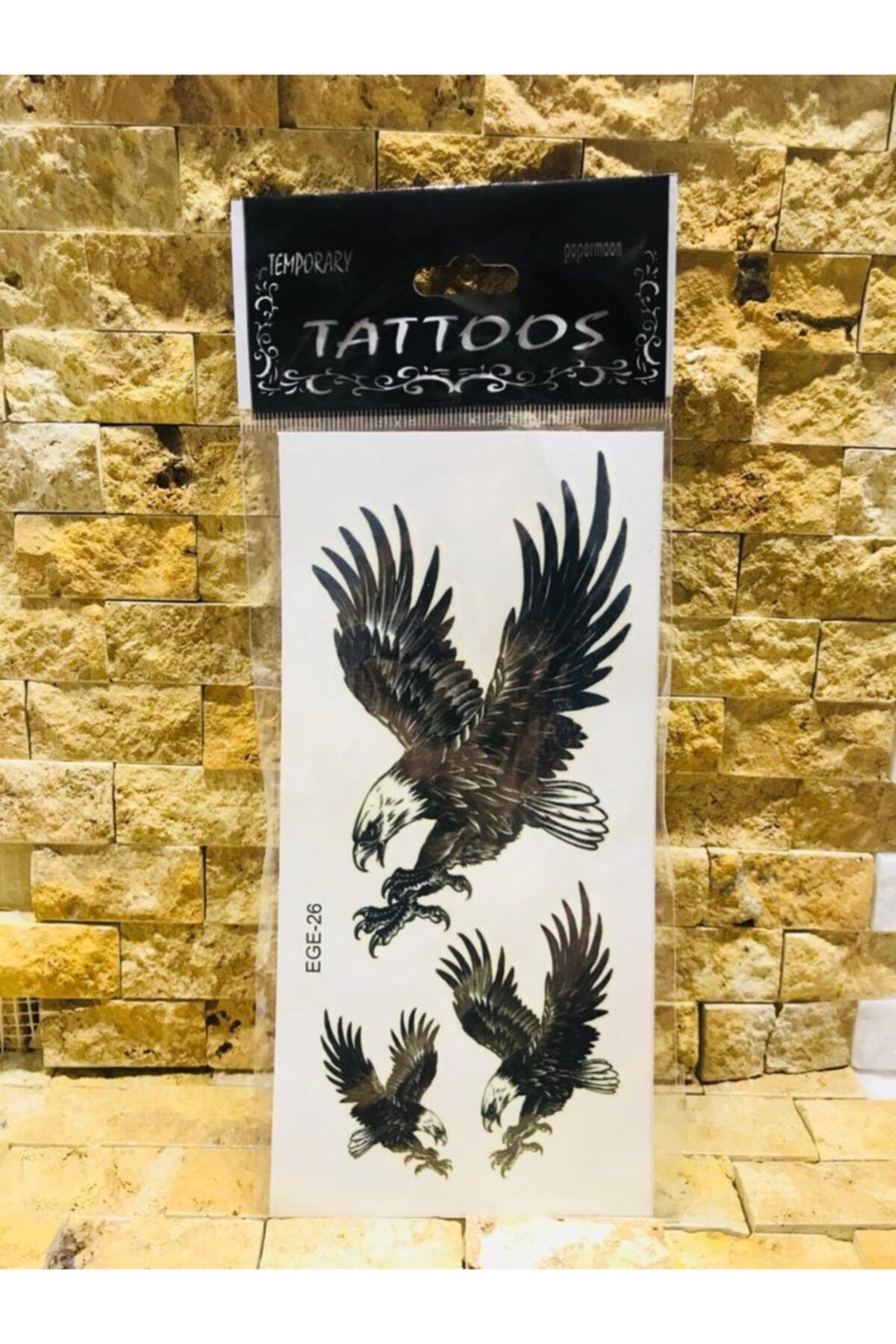 Panda Geçici Kartal Modelli Dövme Tattoo