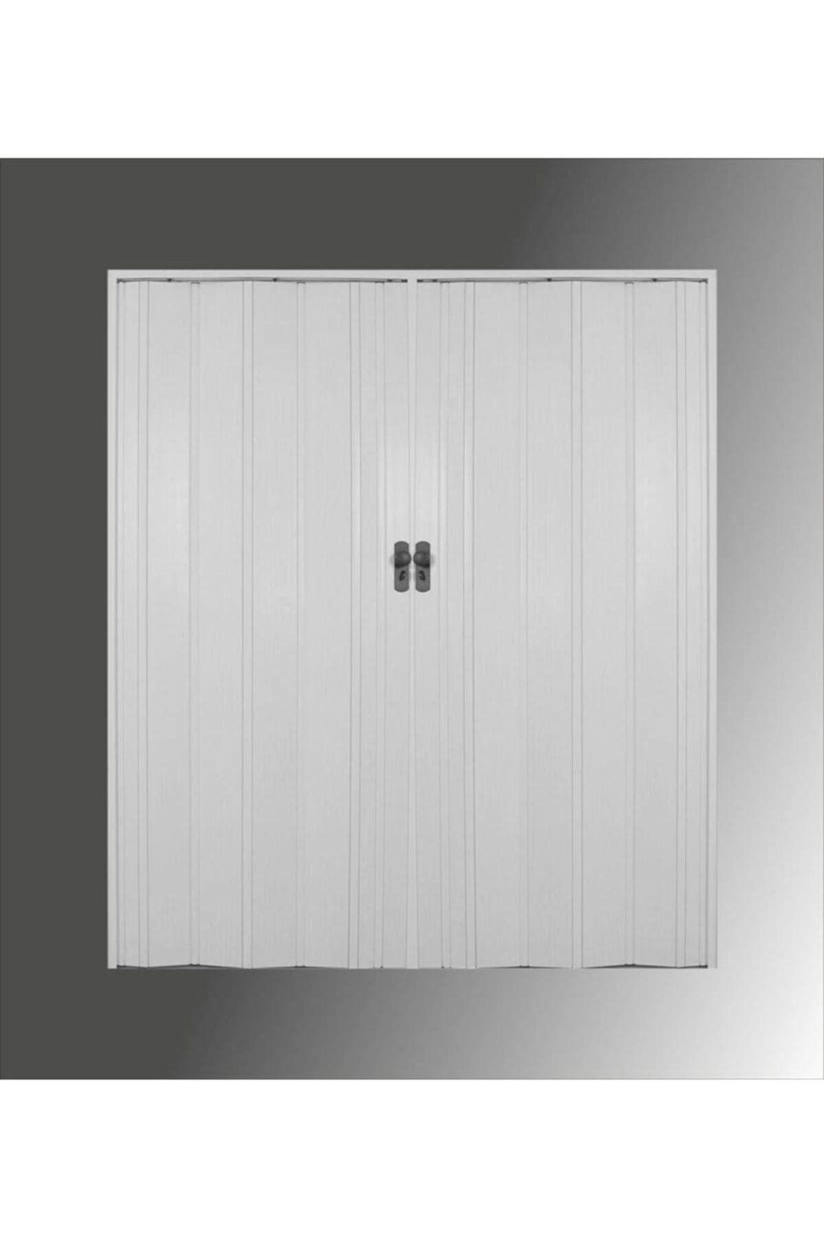 ERİKMANN Akordiyon Pvc Kapı - 117 X 265 Akçaağaç Camsız Çift Açılım