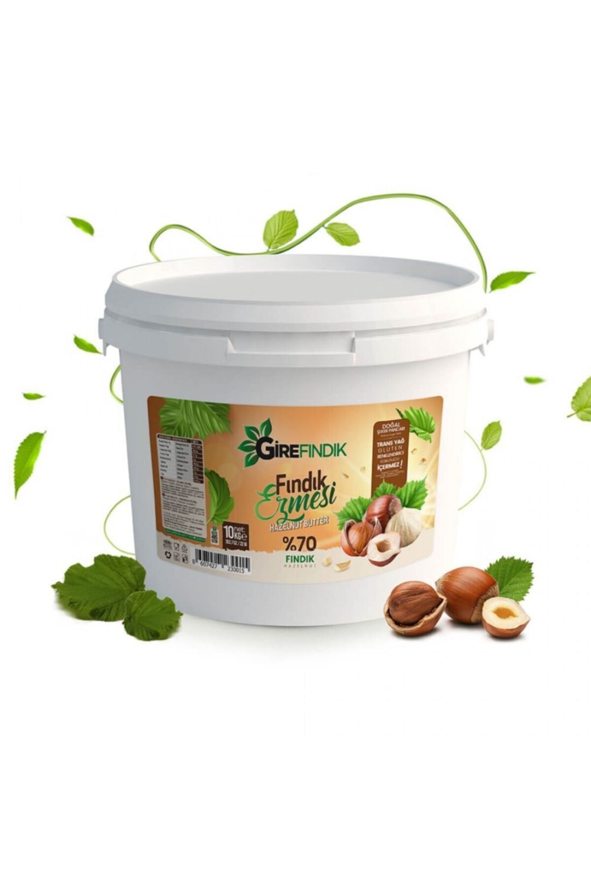 Gire Fındık Ezmesi 10kg Plastik Kova