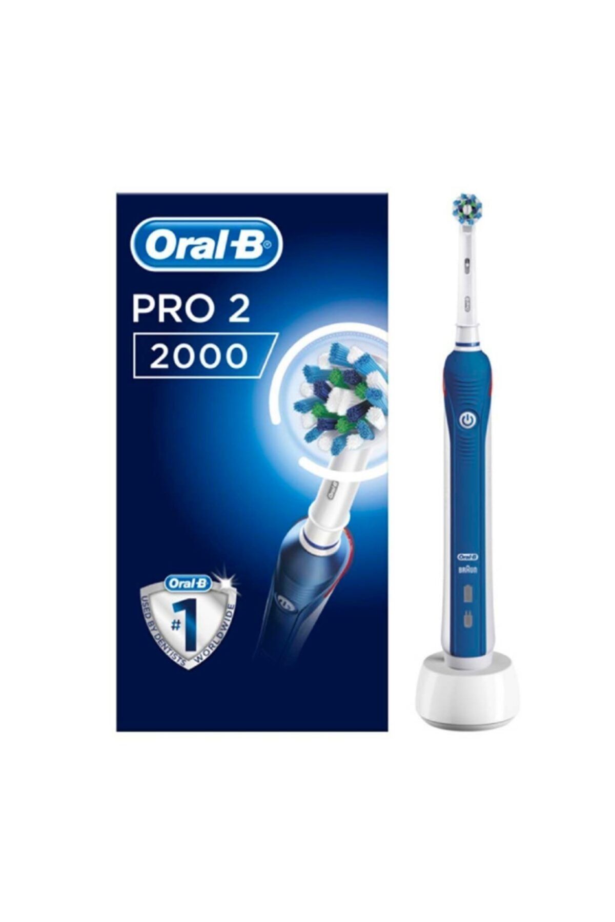 OralB Oral B Pro 2000 Şarj Edilebilir Elektirikli Diş Fırçası Cross Action