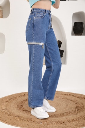 Raw Denim Rawdenim Pantalon Detaylı Fermuar Aksesuarlı Jeans