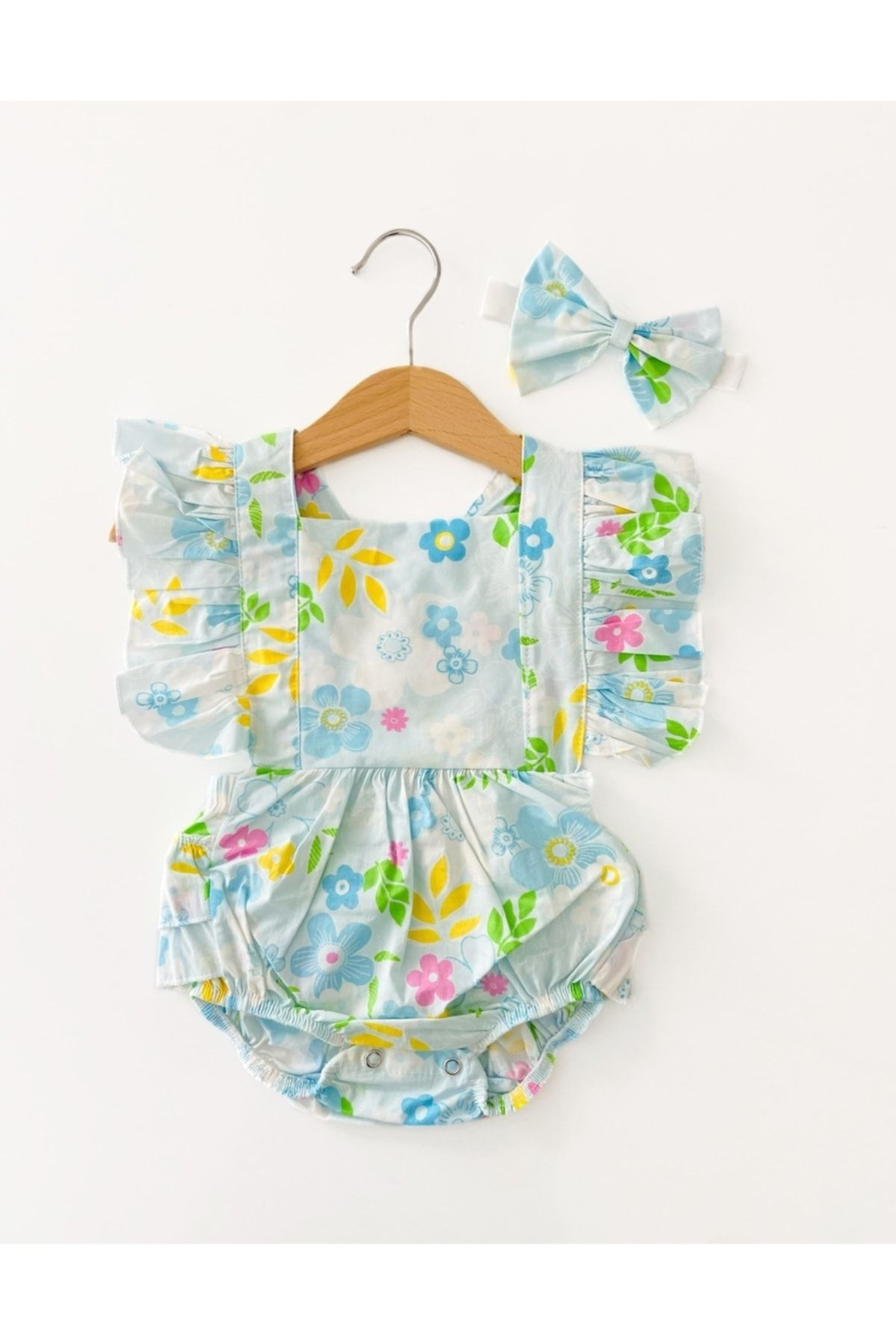 Floral ruffle jumpsuit sales