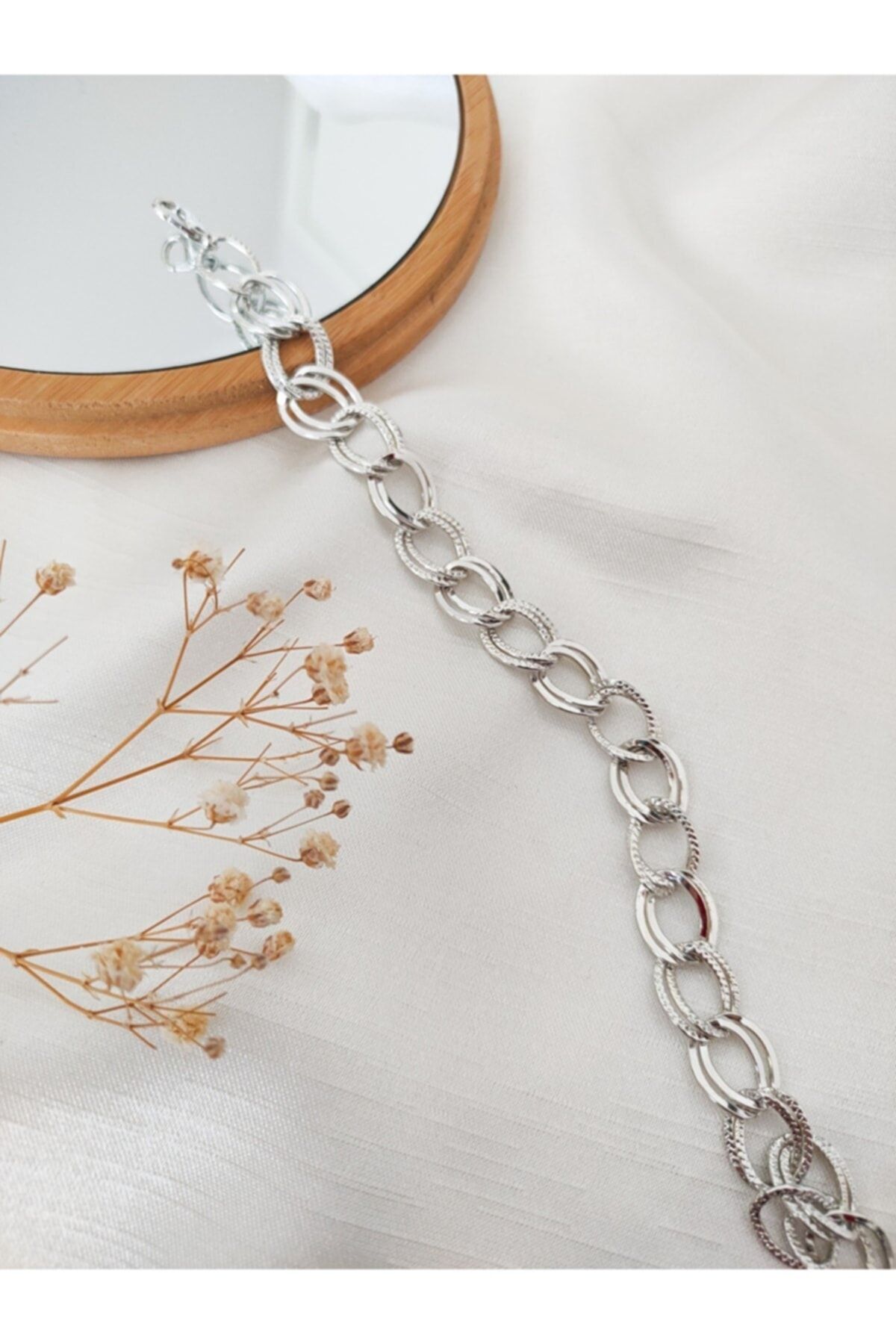 BERS AKSESUAR Women s Silver Color Milky Way Chain Steel Bracelet