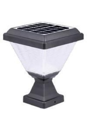 CT-7315 30 WATT SOLAR SET ÜSTÜ BAHÇE ARMATÜRÜ BEYAZ 20CM Image 1