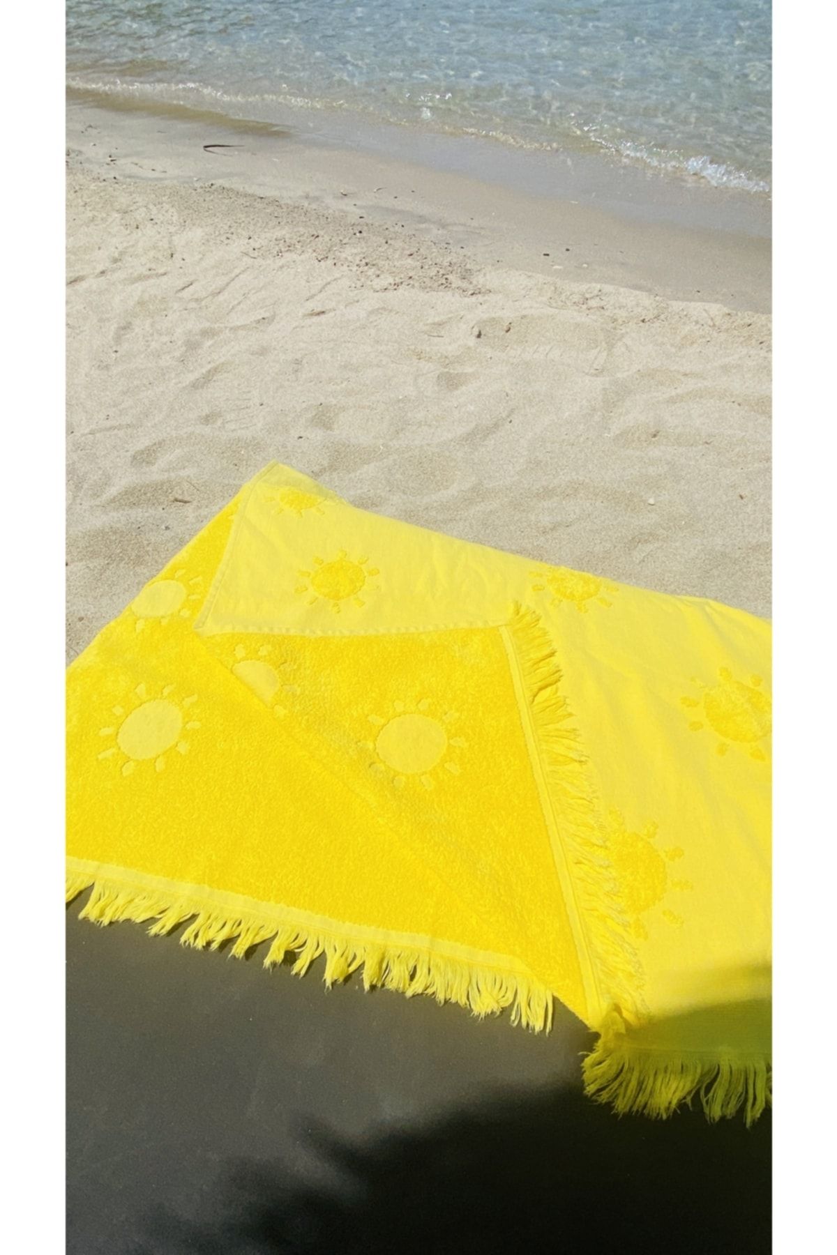 Gleam Atelier Sun Yellow Beach Towel 60 Bamboo 40 Cotton 70