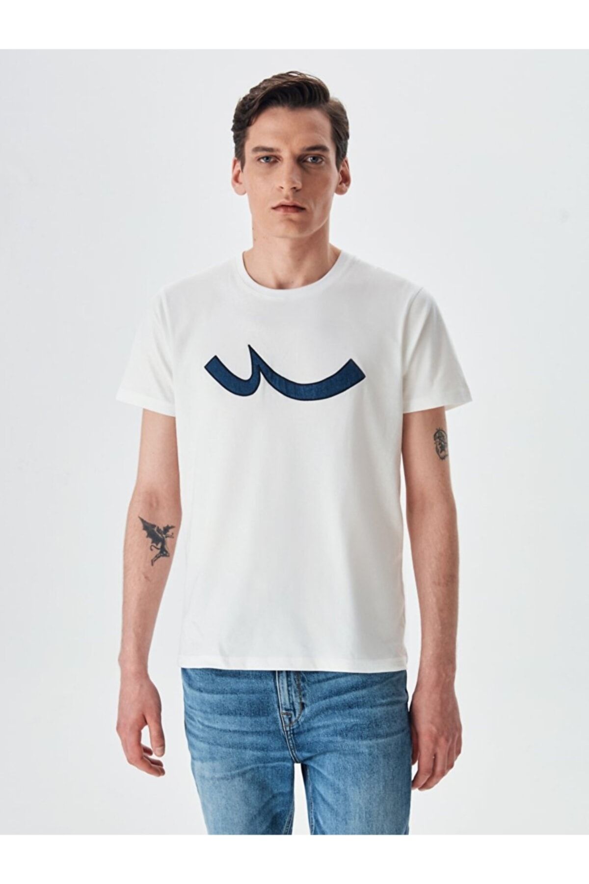 Ltb T-Shirt - Ecru - Regular - Trendyol