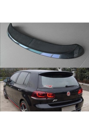 Volkswagen Golf 6 Uyumlu Abt Bagaj Üstü Spoıler Plastik Boyasız 2009-2012 Model Uyumlu Image 0