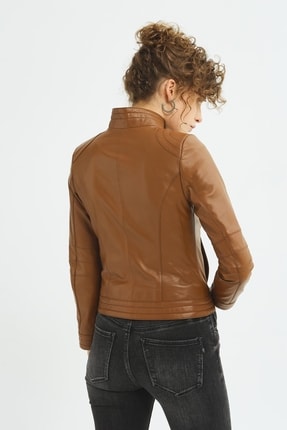 Dolly Taba %100 Orjinal Deri Mont/ceket Image 5