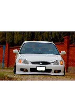 Honda Civic Mugen Uyumlu Ön Ek 1999 - 2000 Plastik Boyasız Ön Tampon Eki Image 0