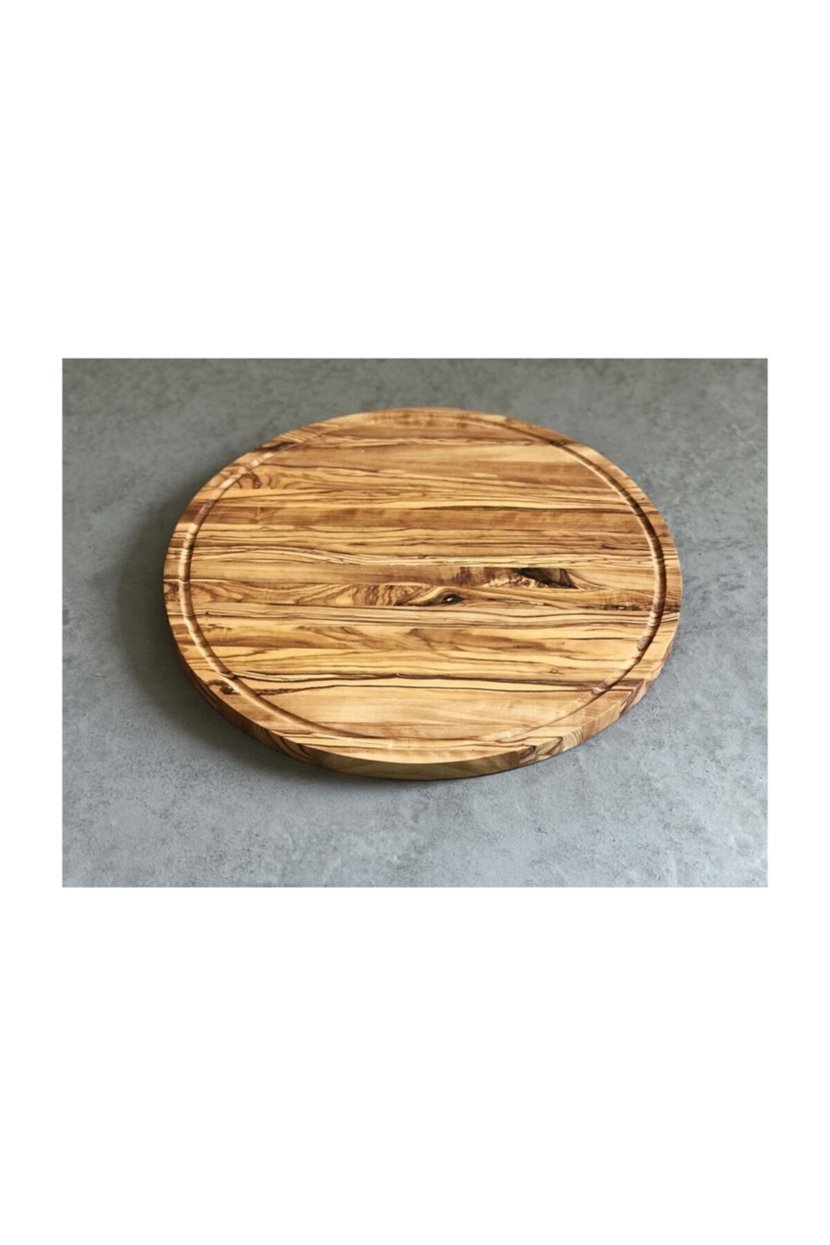 egedeneve Yuvarlak, Oluklu Steak/pizza Tahtası (35cm)